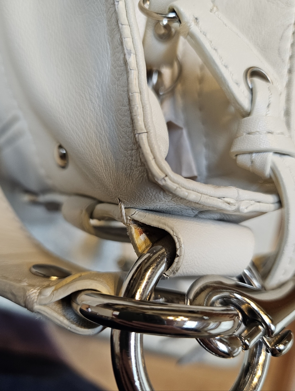 Coach Zoe Ivory Leather Hobo Shoulder Bag - Picture 15 of 16